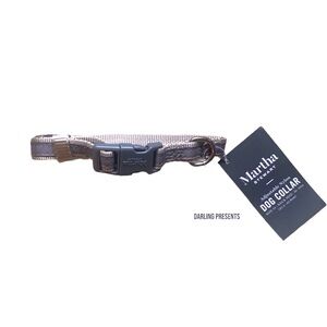 Martha Stewart Adjustable Nylon Dog Collar Color Bowtie Tan Size 14/S